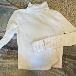 Shein white long sleeve turtleneck